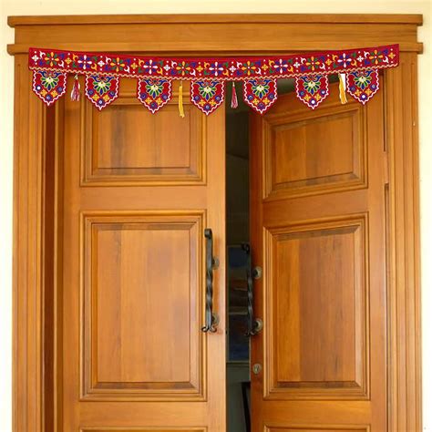 Webelkart Premium Katha Work Traditional Art Handmade Door Bandarwal ...
