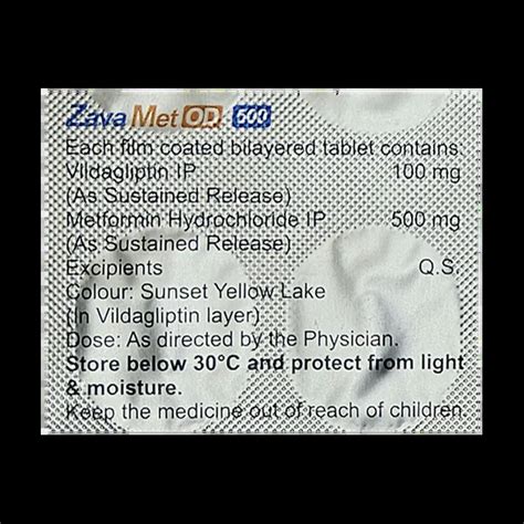 ZAVAMET OD 500 TABLET 10'S Price, Uses, Side Effects & Substitutes ...