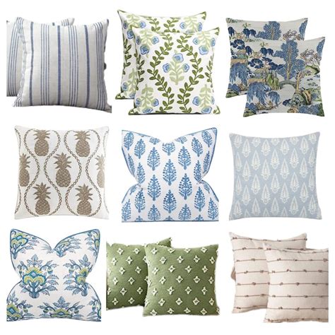 Budget-Friendly Blue and Green Throw Pillows for Summer - Perfecting Places