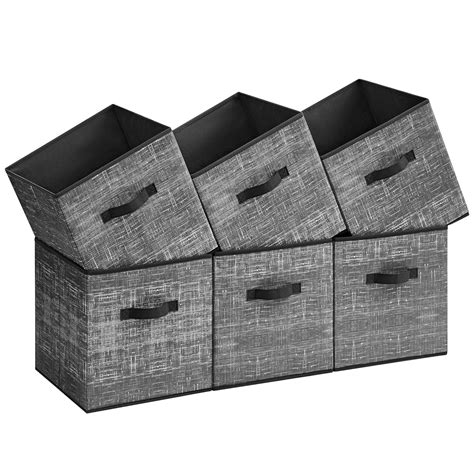 SONGMICS Storage Cubes Black UROB033B01 : Amazon.in: Home & Kitchen