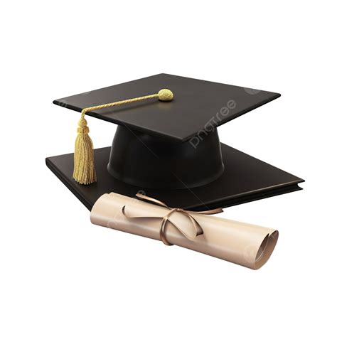 Graduation Cap With Diploma 3d, Graduation, Cap, Hat PNG Transparent Image and Clipart for Free ...