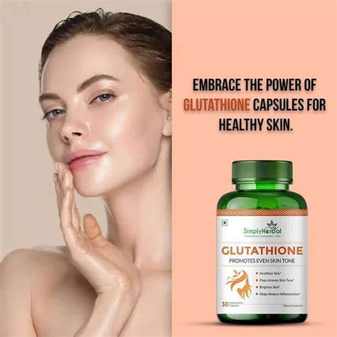 Simply Herbal L Glutathione capsules for Skin Brightening & Whitening ...