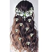 Hair Flare 2207 Pearl Artificial Bridal Hair Flower Accessories