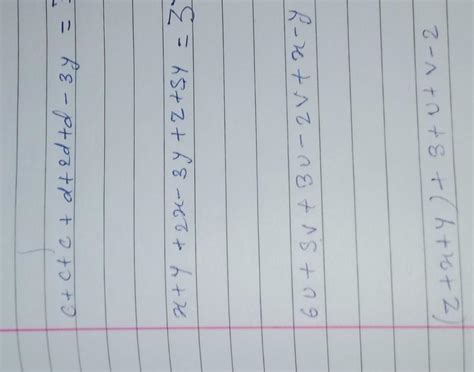 find the answer of following algebraic expressions- - Brainly.in