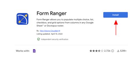 Form Ranger - Google Workspace Marketplace Vector Art