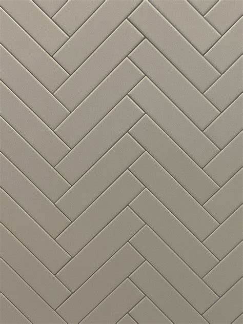 White Herringbone Tile Wall