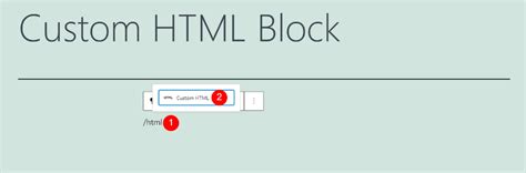 Image result for Custom HTML Block Page