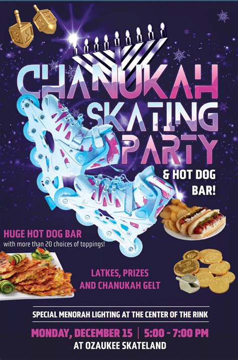 Chanukah Skating Party & Hot Dog Bar, Ozaukee Skateland, Cedarburg, 15 ...