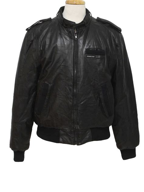 Members Only 80's Vintage Leather Jacket: 80s -Members Only- Mens black ...