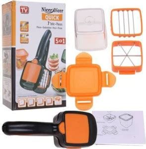 Ruchiransh 5 in 1 Multifunctional Stainless Food Fruit Vegetable Cutter ...