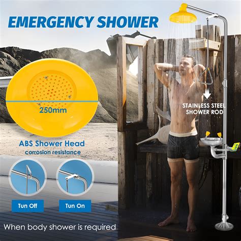 Frifreego 304 Stainless Steel Eye Wash Shower Station for India | Ubuy