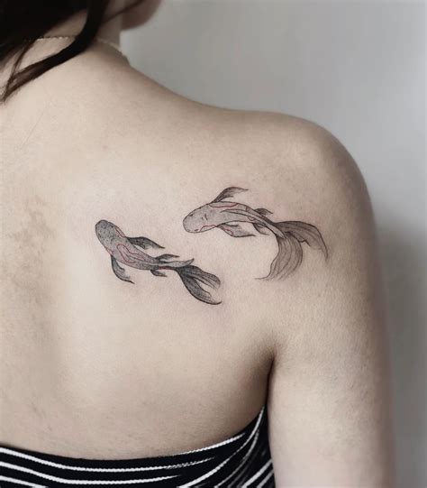 two koi fish tattoo ideas