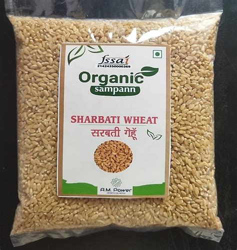 Organic Sampann Sharbati Wheat Whole/Sharbati Gehu/Whole Grain/free ...