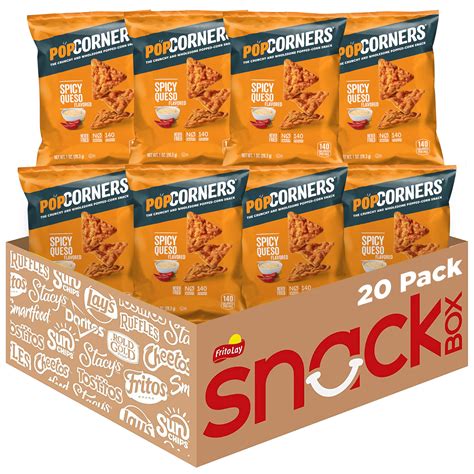 Snapklik.com : PopCorners Popped Corn Snacks, Spicy Queso, 1 Ounce Bags