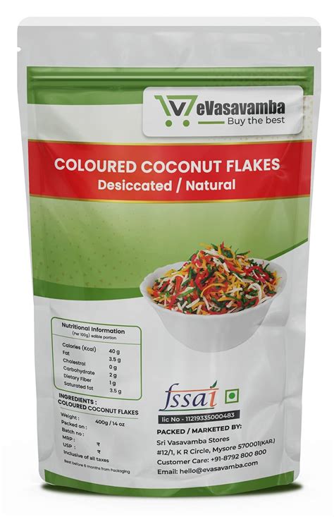 eVasavamba Multi-Colour Coconut Slices | Dried | Blanched | Seeval ...