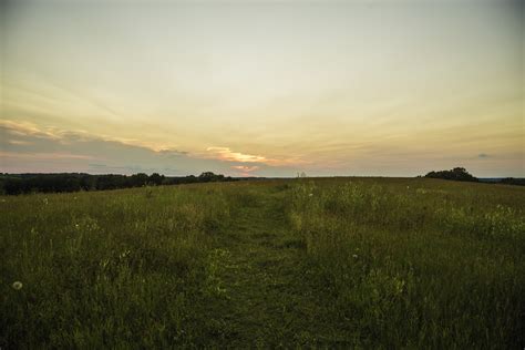 Orange Dusk over the Trail at Cross Plains State Park image - Free ...