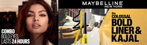 Buy Maybelline New York Pencil Eyeliner & Kajal, Bold Eye Looks, Long ...