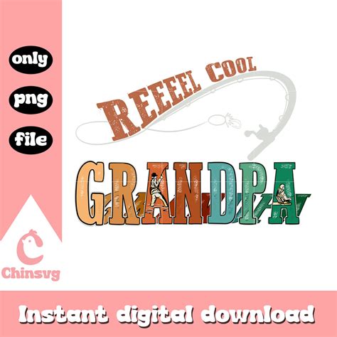 Reel cool grandpa design png, dad fishing png, american dad fish png ...