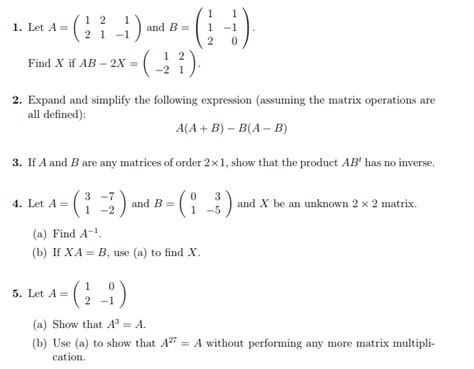 Image result for Matrices Questions