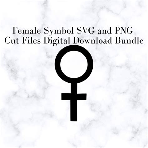 Buy Female Symbol SVG and PNG Cut Files, Digital Download Bundle Online ...