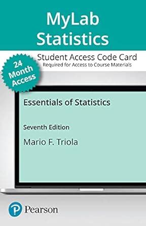 Buy Mylab Statistics With Pearson Etext 24-months Access Card - for ...