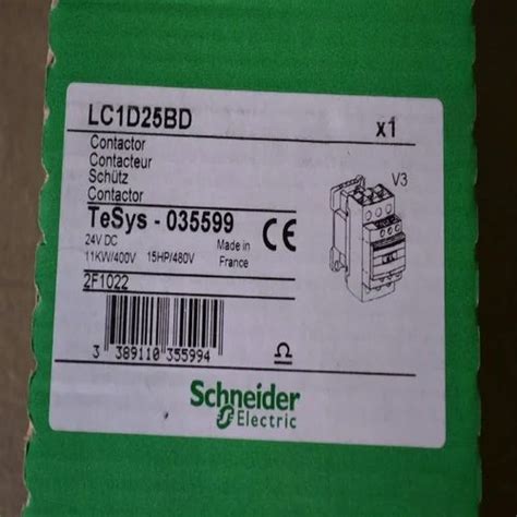 Electrical Switchgear - SCHNEIDER ELECTRIC LC1DT25M7 4 POLE CONTACTOR ...