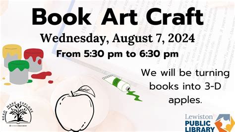 ADULT SUMMER READING CRAFT NIGHT AT LPL, 200 Lisbon St, Lewiston, ME ...
