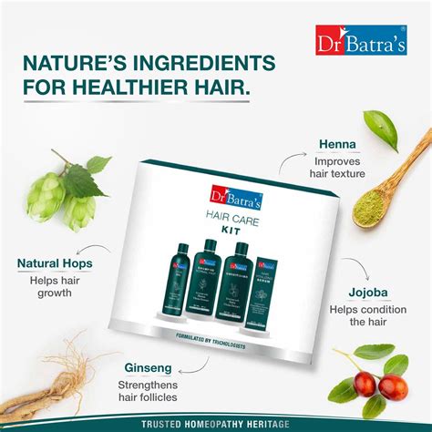 Dr Batra’s Hair Kit. Includes Hair Oil, Shampoo, Conditioner, Hair ...