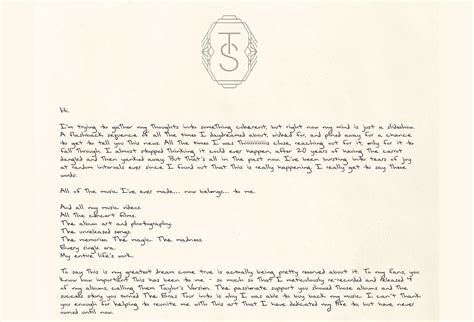 So, did Taylor Swift handwrite her (already iconic) letter to fans? | Creative Bloq