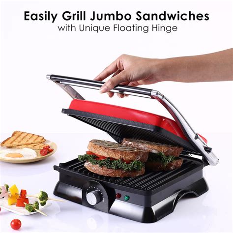 Wonderchef Renewed Crimson Edge Contact Grill Red