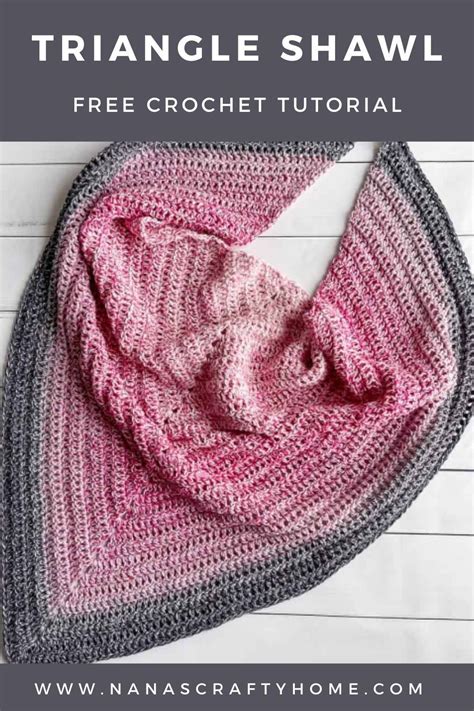 Image result for Crochet Triangle Shawl Free Tutorial