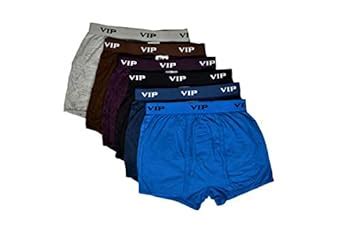 VIP Punch Men's Cotton Trunk Pack of 6 in Assorted Colours (Size - 95cm ...
