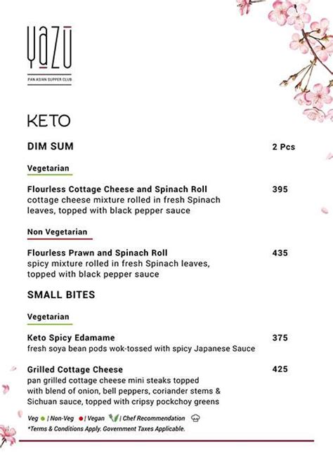 Menu at Yazu - Pan Asian Supper Club, Mumbai