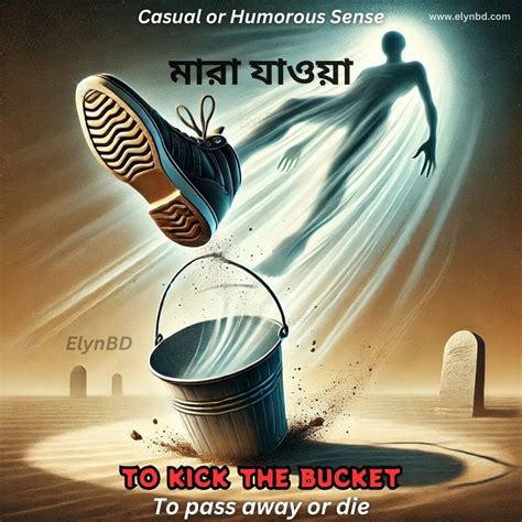 Kick the Bucket Idiom: Easy English & Bangla Meaning, Examples & Usage ...