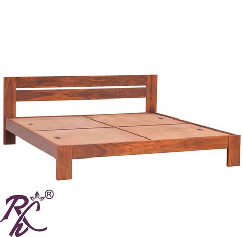 Solid Wood Platform Bed - RAJ HANDICRAFT
