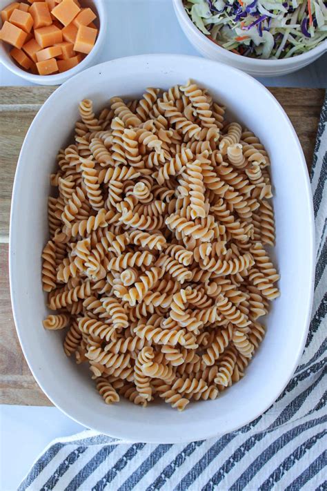 Easy 4 Ingredient Pasta Salad (High Protein, High Fiber) - The Balanced ...