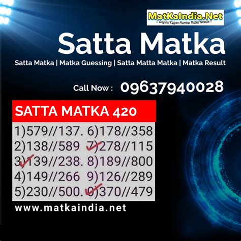Satta Matka 420: How to Guess Numbers and Win Big - Indian Matka ...