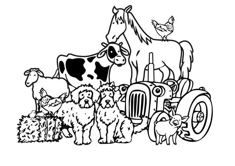 Farm Animals Coloring Pages - 100 Free Coloring Pages for Kids