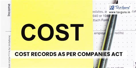 Applicability of Cost Records as per Companies Act, 2013
