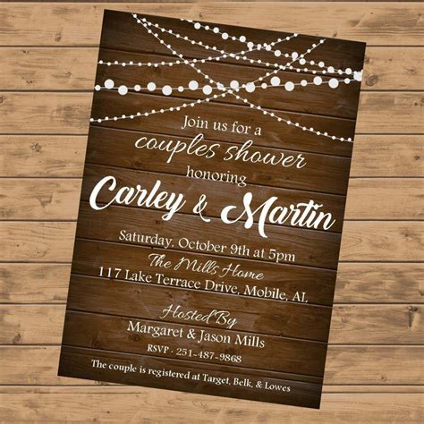 Couples Shower Invitation DIGITAL | Etsy