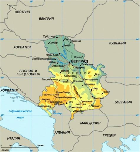 Сербия на карте мира: общая информация о стране
