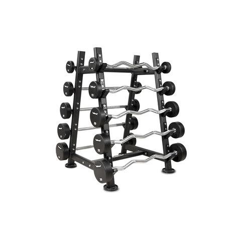 Fixed Weight Bar Rack For Curl & Straight Barbells- BullrocK