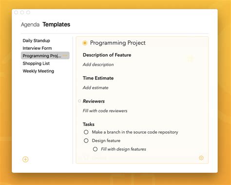 Creating and Using Templates - How To - Agenda Community