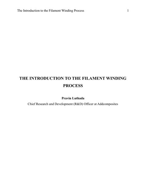 Image result for Filament Winding Process