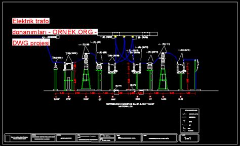 Proje Sitesi | Elektrik trafo donanımları Autocad Projesi