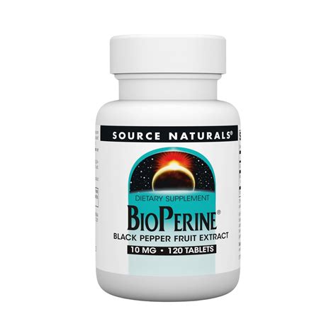 Source Naturals, BioPerine, 10 Mg, 120 Tablets – Maple Herbs