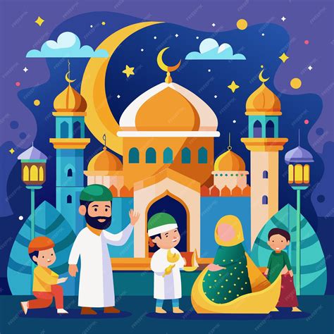 Premium Vector | Ramadan blessings eps vector files for a month of spiritual renewal