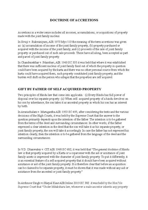 Doctrine OF Accretions - DOCTRINE OF ACCRETIONS Accretions in a wider ...