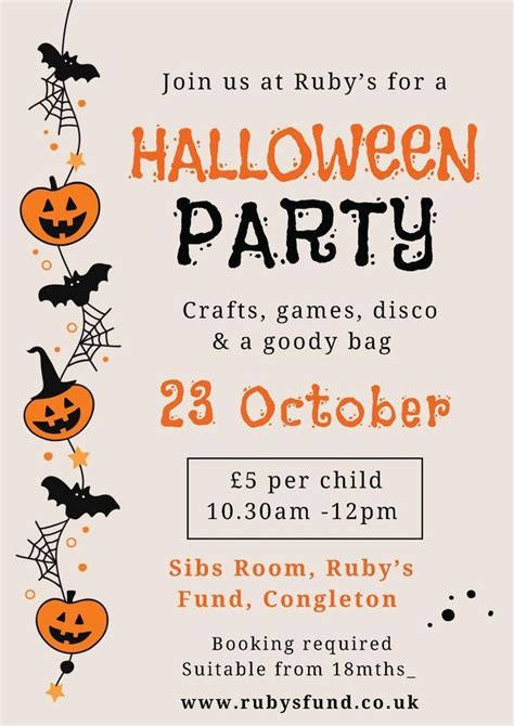 Halloween Party , Ruby's Fund, Congleton, October 23 2023 | AllEvents.in