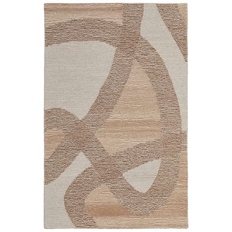 Room Envy 8 X 10 (ft) Wool Brown/Tan/Ivory Indoor Abstract Area Rug ...